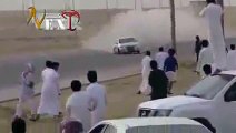 Crazy Arab Drifting with AK-47 best Celebration