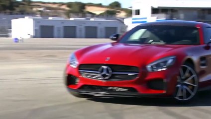 Mercedes AMG GT-S design, interior and driving scene at Laguna Seca