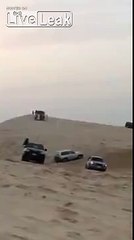 Saudi sand drifting accident