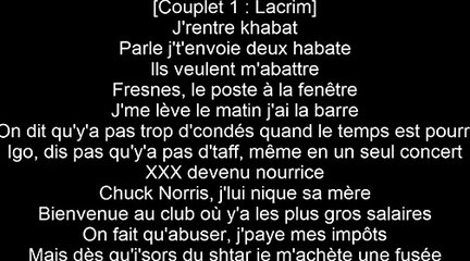 Lacrim Ft. Kore , Rimkus , Sch & WALID - On Y Est (paroles lyrics) __ RIPRO Vol.2 (2015)