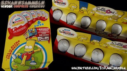 KINDER JOY The Simpsons Surprise Eggs [Unboxing]