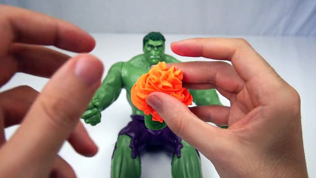 Play Doh ICE CREAM for HULK ! McQueen Cars Disney Frozen Toys (Playdough Colors for Kids & Children)