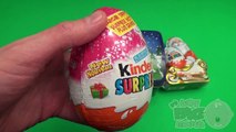 A Christmas Party! Opening a Christmas Tin Filled with Surprises and 2 Jumbo Kinder Surprise Eggs!