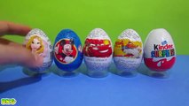 Kinder Surprise Eggs Unpacking Toys Disney Cars Planes Spongebob Mickey Mouse Minnie Hello