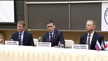 Next space station crew meets the Press