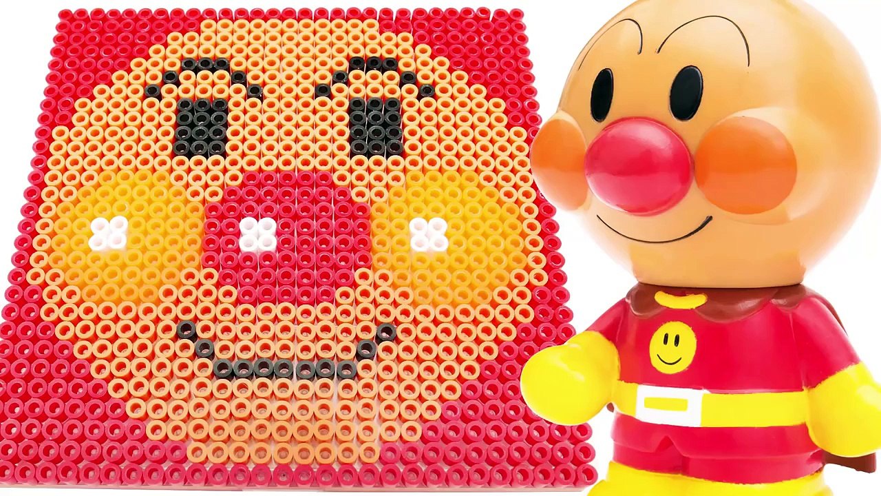 アンパンマンのドット絵をビーズで描く PPCandy Channel Anpanman Pix...