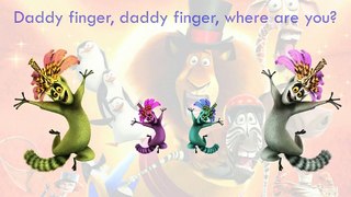 Madagascar 2 Finger Family Song Daddy Finger Nursery Rhymes Zhiraffe Begemot King Full ani