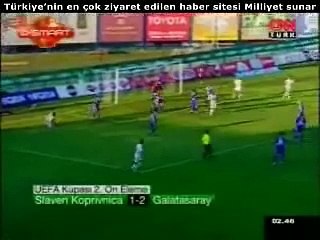 Slaven Koprivnica 1 - Galatasaray 2 galatasaray gol