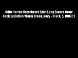 Odlo Herren Unterhemd Shirt Long Sleeve Crew Neck Evolution Warm Green navy - black S 180702