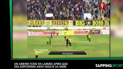 Un arbitre fond en larmes après que des supporters ont insulté sa mère (vidéo)