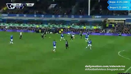 First Goal 0-1 Shaqiri - Everton v. Stoke City 28.12.2015 HD