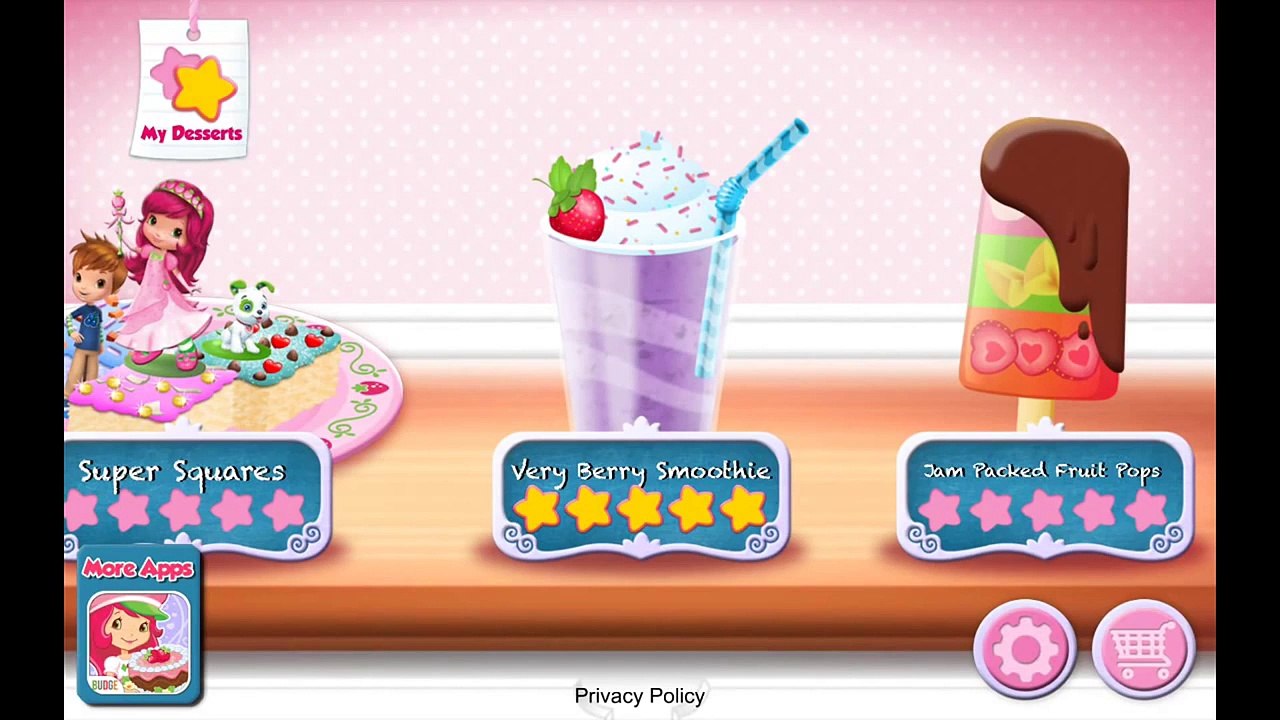 Strawberry Shortcake Sweet Shop – Candy Maker Jam Packed Fruit Pops Cute Game for Children