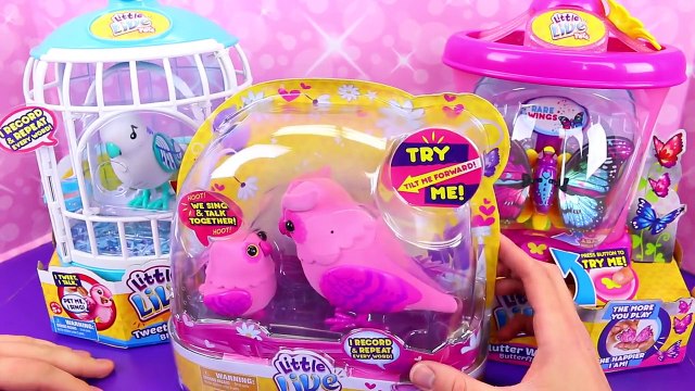 LITTLE LIVE PETS Birds Tweet Talking Owls & Fluttery Wings Butterfly Pets for Disney Princ