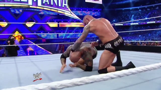 WWE world Heavyweight championship Randy Orton vs Batista vs Daniel Bryan Wrestlemania 30