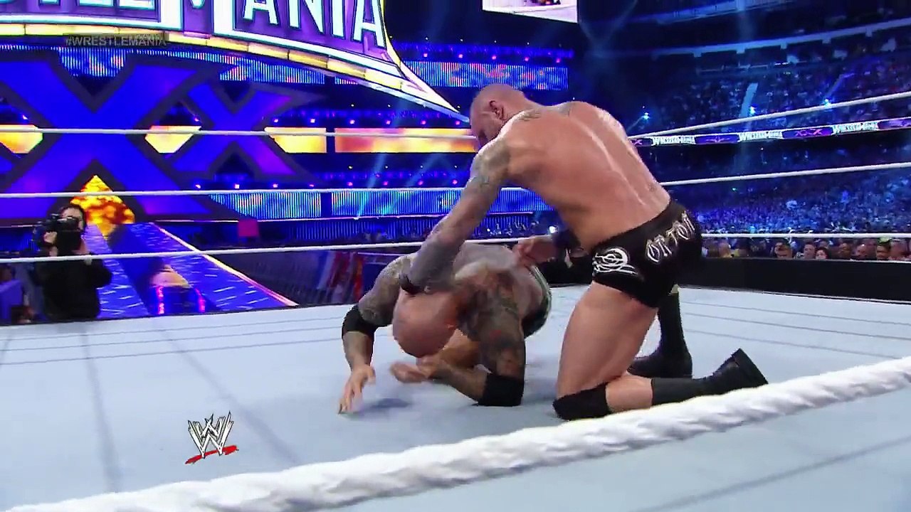 WWE world Heavyweight championship Randy Orton vs Batista vs Daniel Bryan Wrestlemania 30