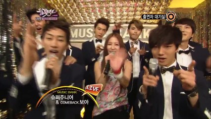 BoA & Super Junior_Interview in KBS MUSIC BANK_2012.08.10