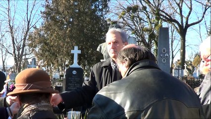Slujba de pomenire la mormantul lui Ion Creanga-27 dec.2015-Constantin Parascan, Dionisie Vitcu, Ioan Muscalu I. Irimia