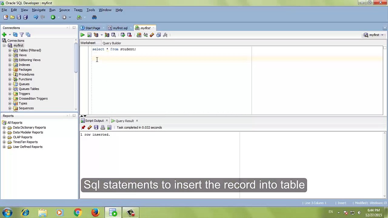 oracle11g: sql & plsql
