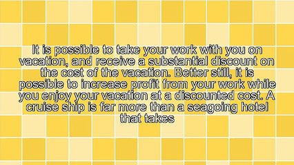 Cruise Ship Presentations: Take Your Idea to Sea!