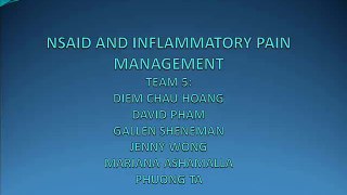 NSAIDs _ Inflammatory Pain Management