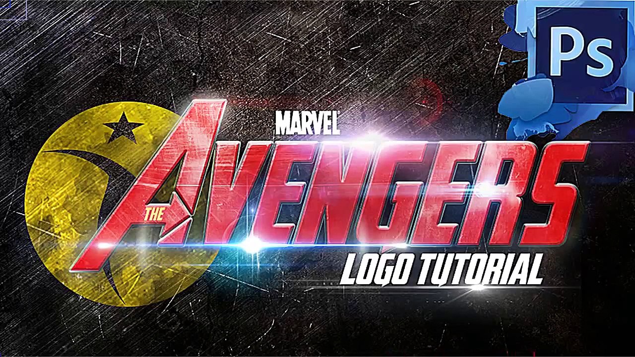 Logo The Avengers Photoshop Tutorial Cs4 Cs5 Cs...