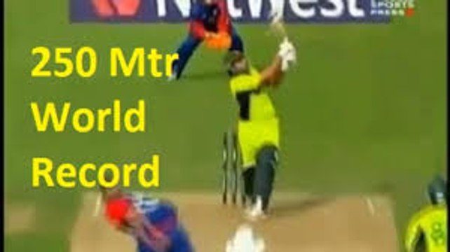 Cricket Worlds longest six by Shahid Afridi history