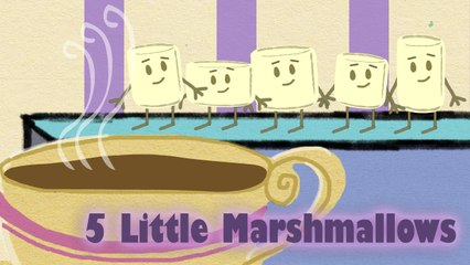 5 Little Marshmallows | Nursery Rhyme | Children's Cartoon