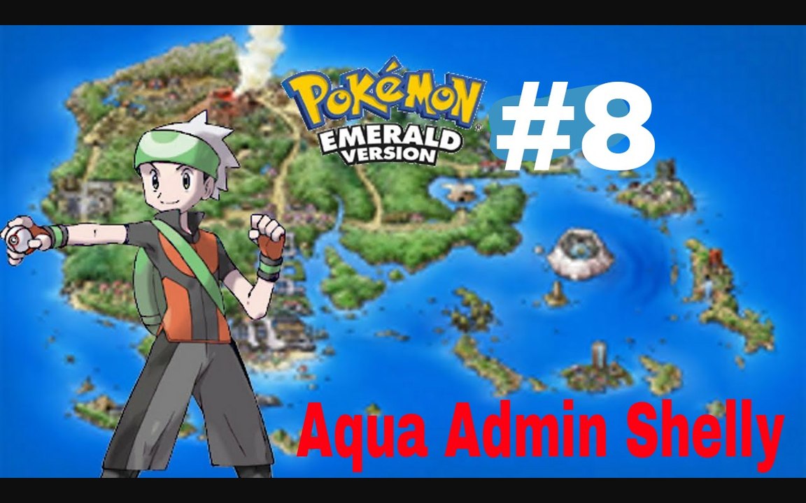 Pokemon Emerald Version - Battle With Team Aqua Admin Shelly - Weather Institute - Gameplay Walkthrough
