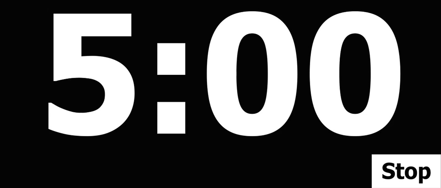 5 Minute Countdown Timer