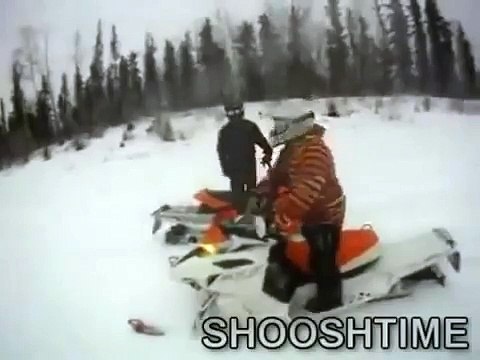 Snowmobile Crash Sends Guy Flying Worlds Most Shocking Videos