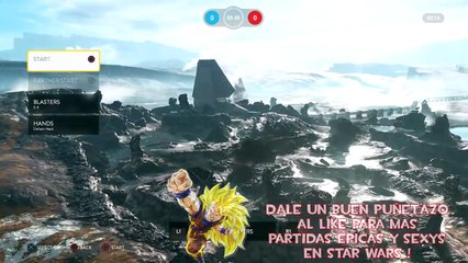 STAR WARS BATTLEFRONT : EL SUPER SAIYAJIN JEDI RAFYTA - EPICO 4 MUERTES EN 9 SEGUNDOS - 14-3