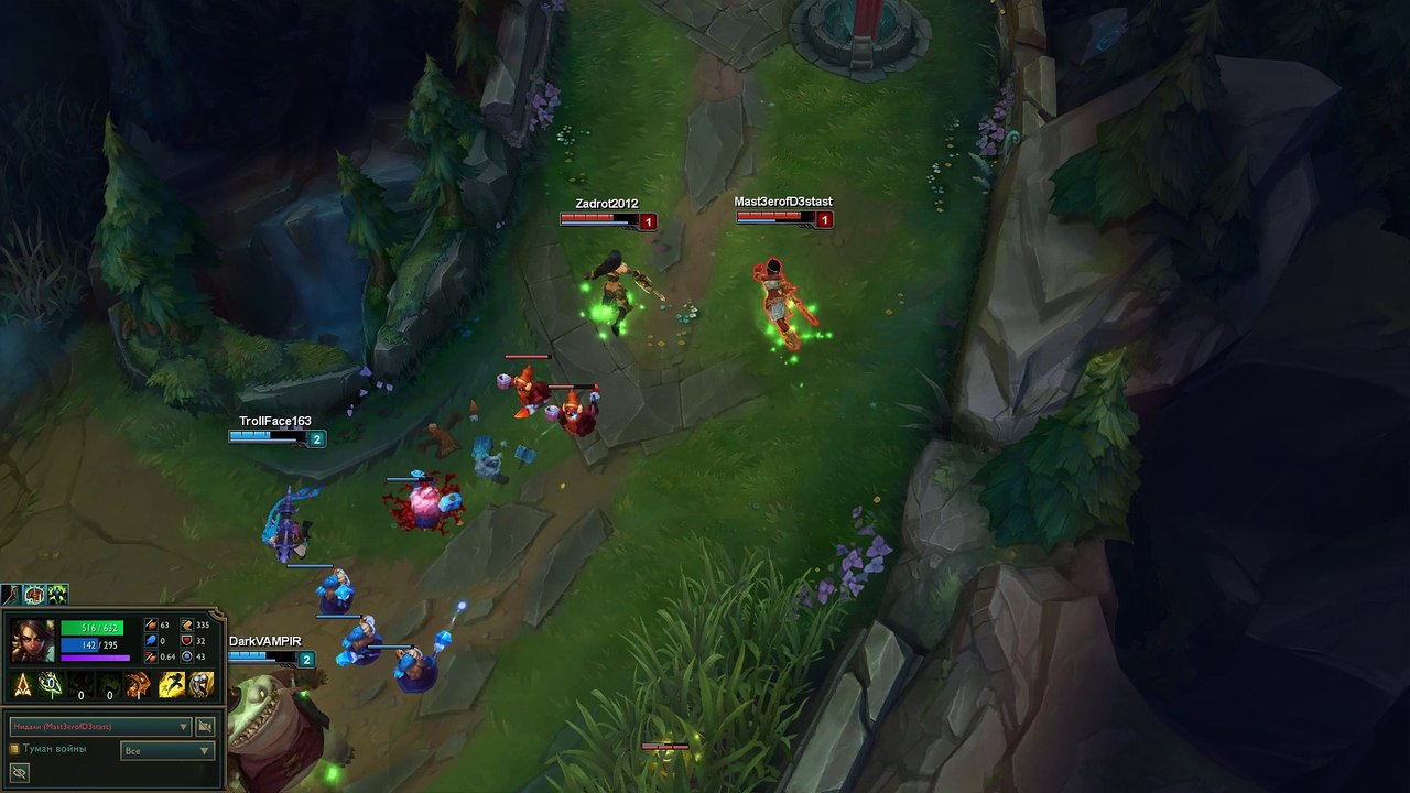 Nidalee low hp double kill