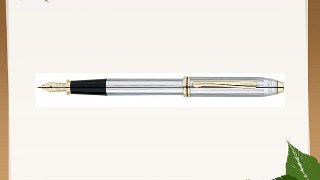 Cross Townsend Medalist Fountain Pen Ref 506 Chrome with Gold Trim Ref 506