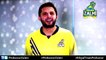 Shahid Afridi exclusive Message for all peshawar zalmi fans