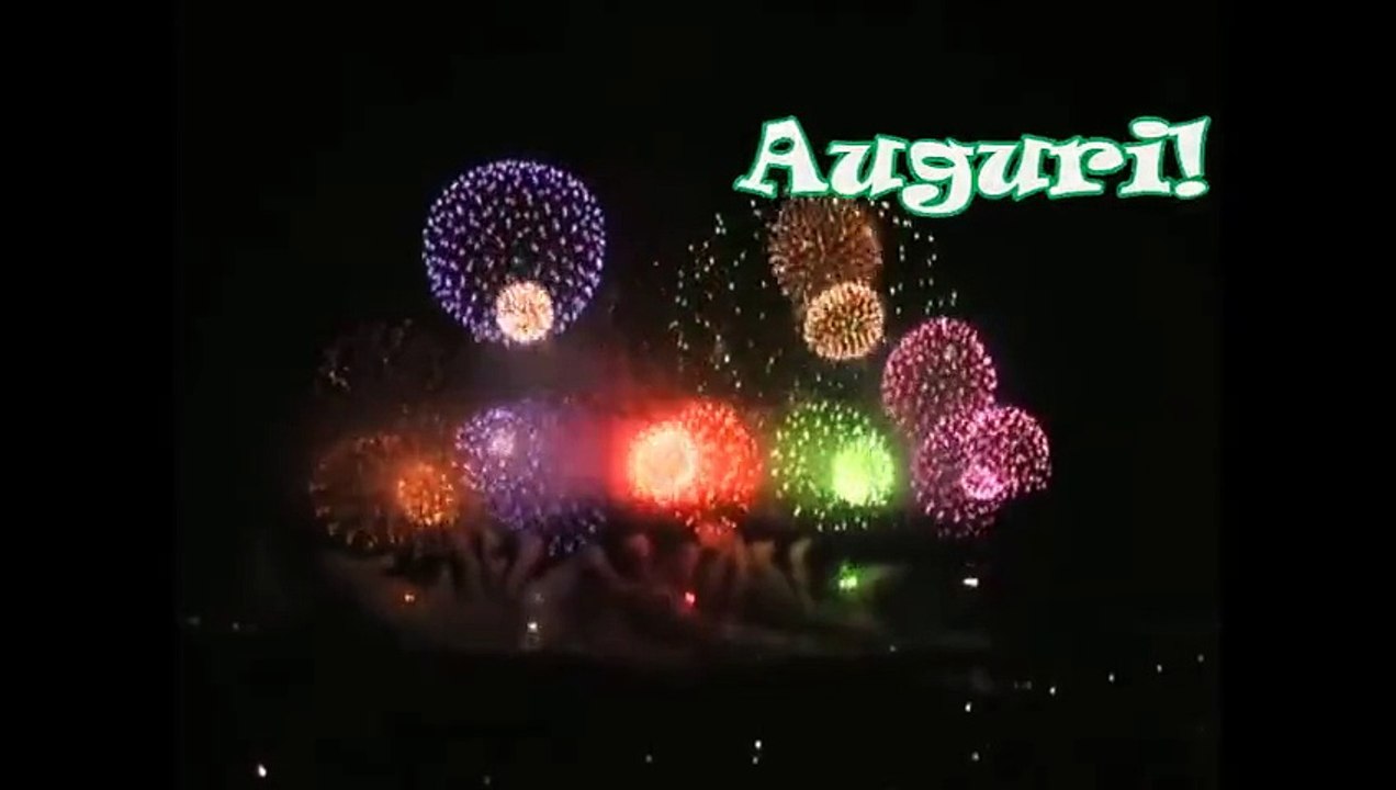 auguri con fuochi artificiali