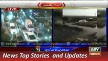 ARY News Headlines 12 December 2015, Water Pipe Line Leaked in Karachi Roads convert into