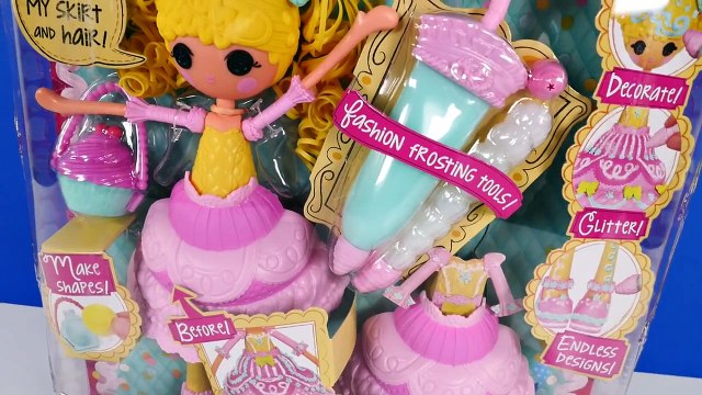 Lalaloopsy Dough Dress! Making Play Doh Cake Fashion on Candle Slice O Cake Doll by DCTC