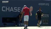 錦織圭の神業！ ラケット宙返り背面受け ［No-look Racket flip］ 　Kei Nishikori US Open