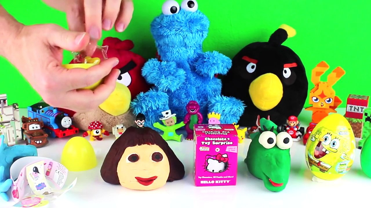 katsuma Play-Doh Dora The Explorer, Peppa Pig and Spongebob Squarepants Surprise Eggs surprise egg
