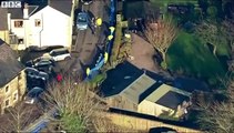 UK floods: Aerial view of floods in Yorkshire and Lancashire