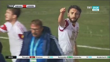 Yusuf Abdiou011flu Goal Turkey  TFF 1. Lig - 27.12.2015, Karu015fu0131yaka SK 0-1 Altu0131nordu SK
