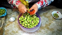 طريقة تخليل وتصبير الزيتون الاخضر بالبيت - Façon Olive conserve - المطبخ التونسي - Tunisian Cuisine