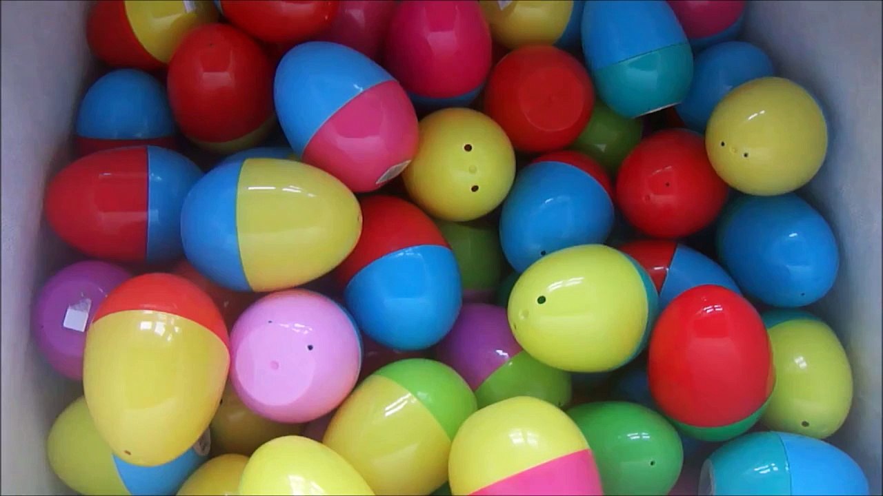 32 surprise eggs SpongeBob Smurfs Peppa Pig Moshi Monsters Thomas