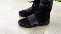 Adidas Yeezy 750 Boost Black - On Feet