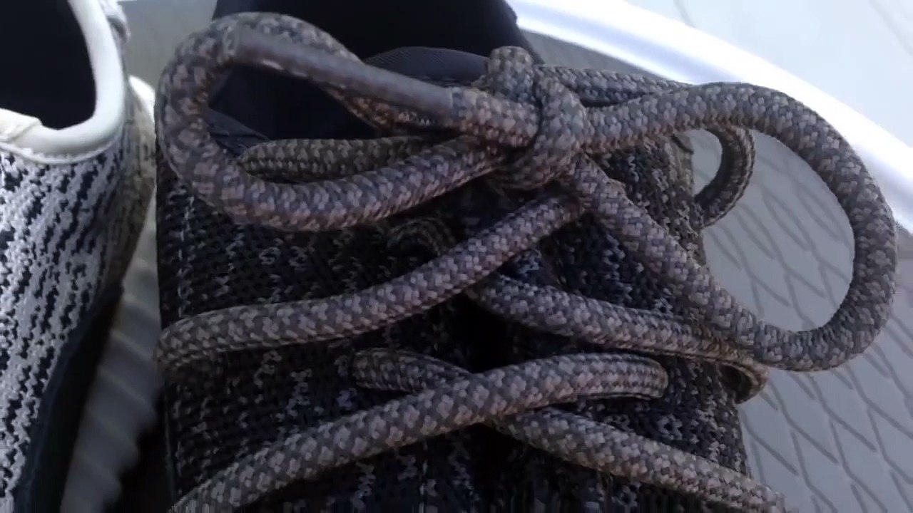 Adidas Yeezy 350 Boost Comparison - Turtle Dove vs Pirate Black