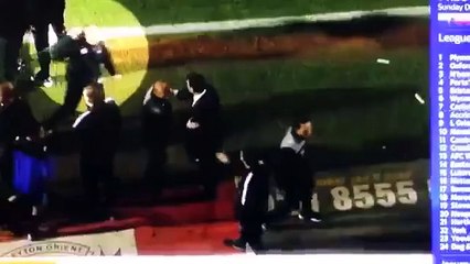 Leyton Orient Owner Francesco Becchetti KUNG FU KICKS HIS OWN COACH!