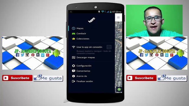 HERE Maps mapas sin conexión para Android