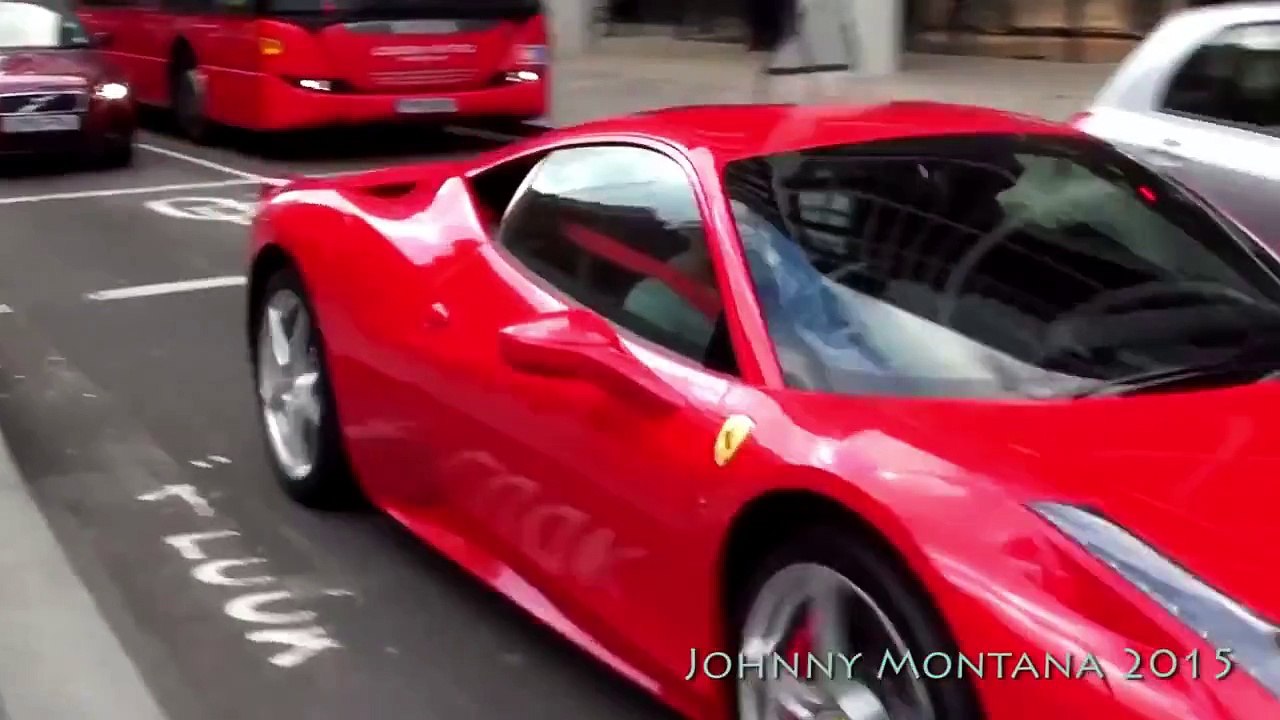 Clean Red Ferrari 458 Cruising