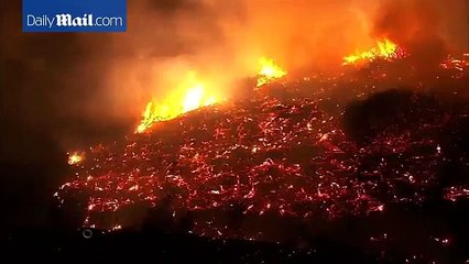 California brush fire prompts mandatory evacuations