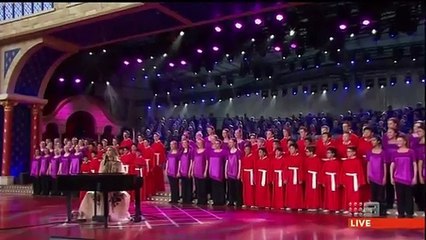 Delta belts out 'O Come All Ye Faithful' on christmas eve